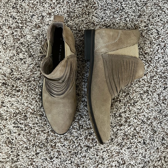 New Look Fringe Suede booties size 37 (US 6.5) - Picture 3 of 12